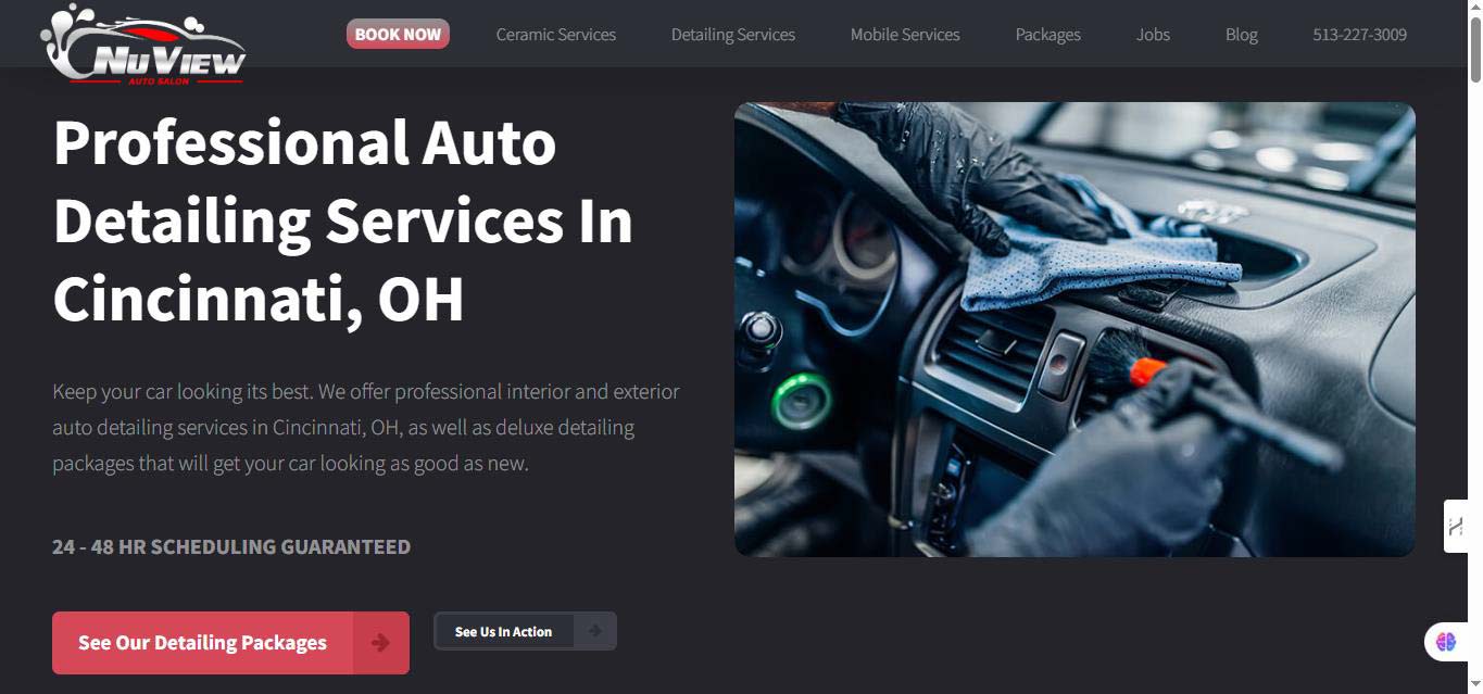 الصفحة الرئيسية لموقع نوفيو أوتو صالون